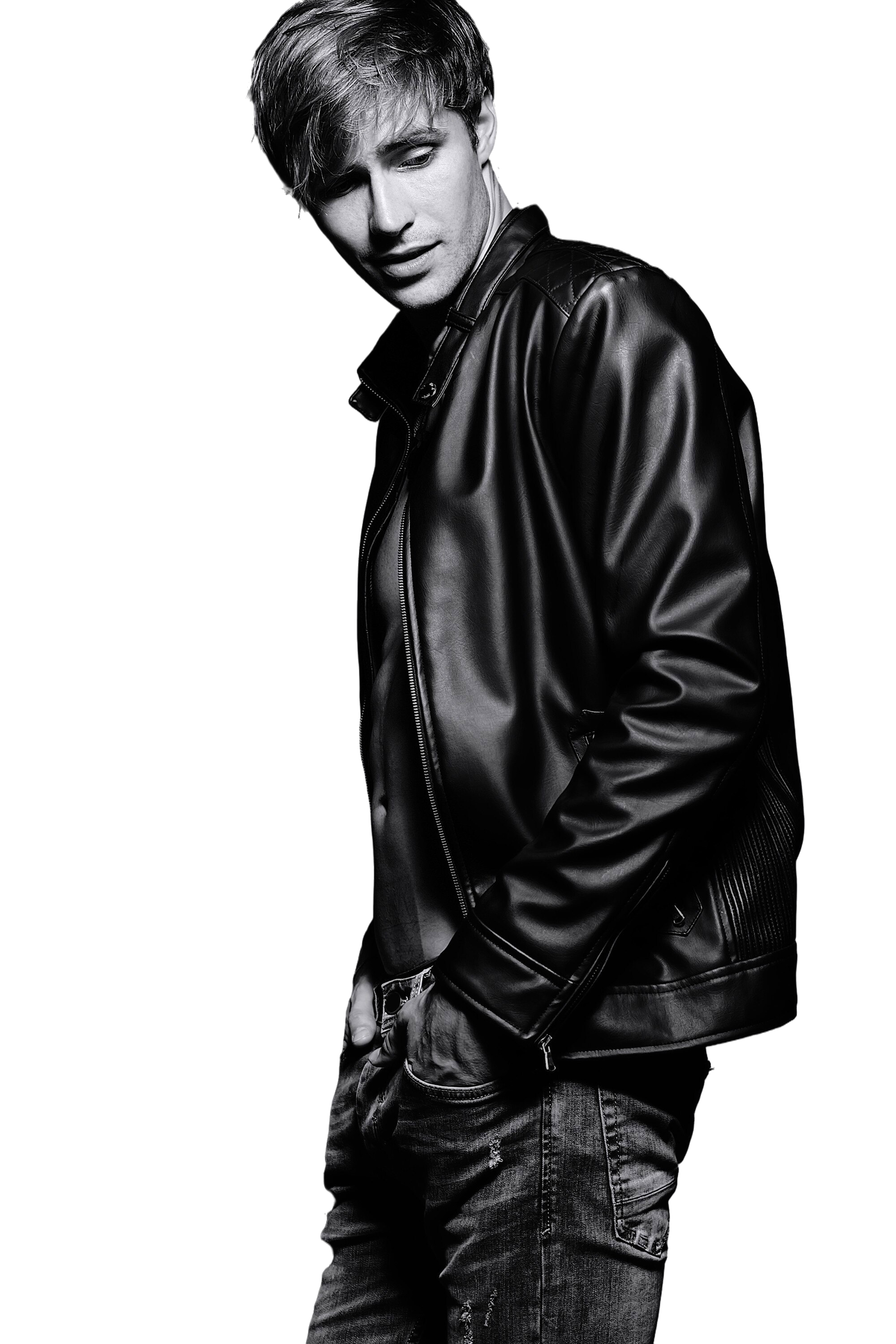 Stylish fashion model showcasing clothes